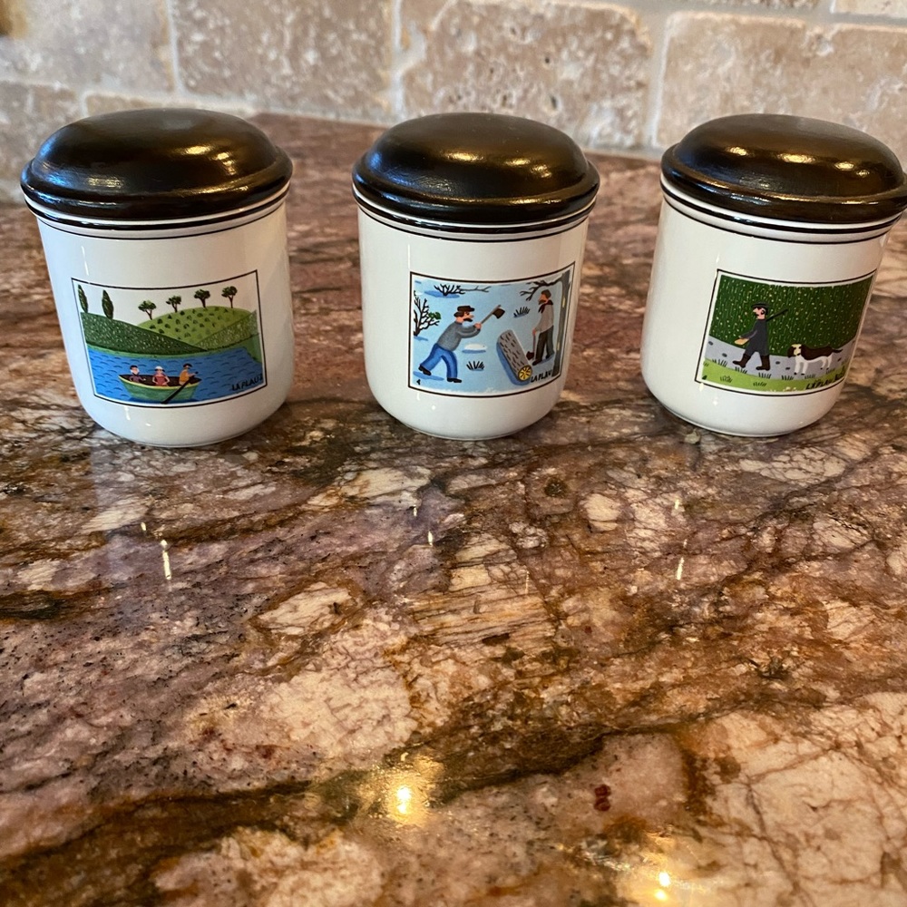 Villeroy & Boch Design Naïf  Storage, Spice Jar w/wooden lids